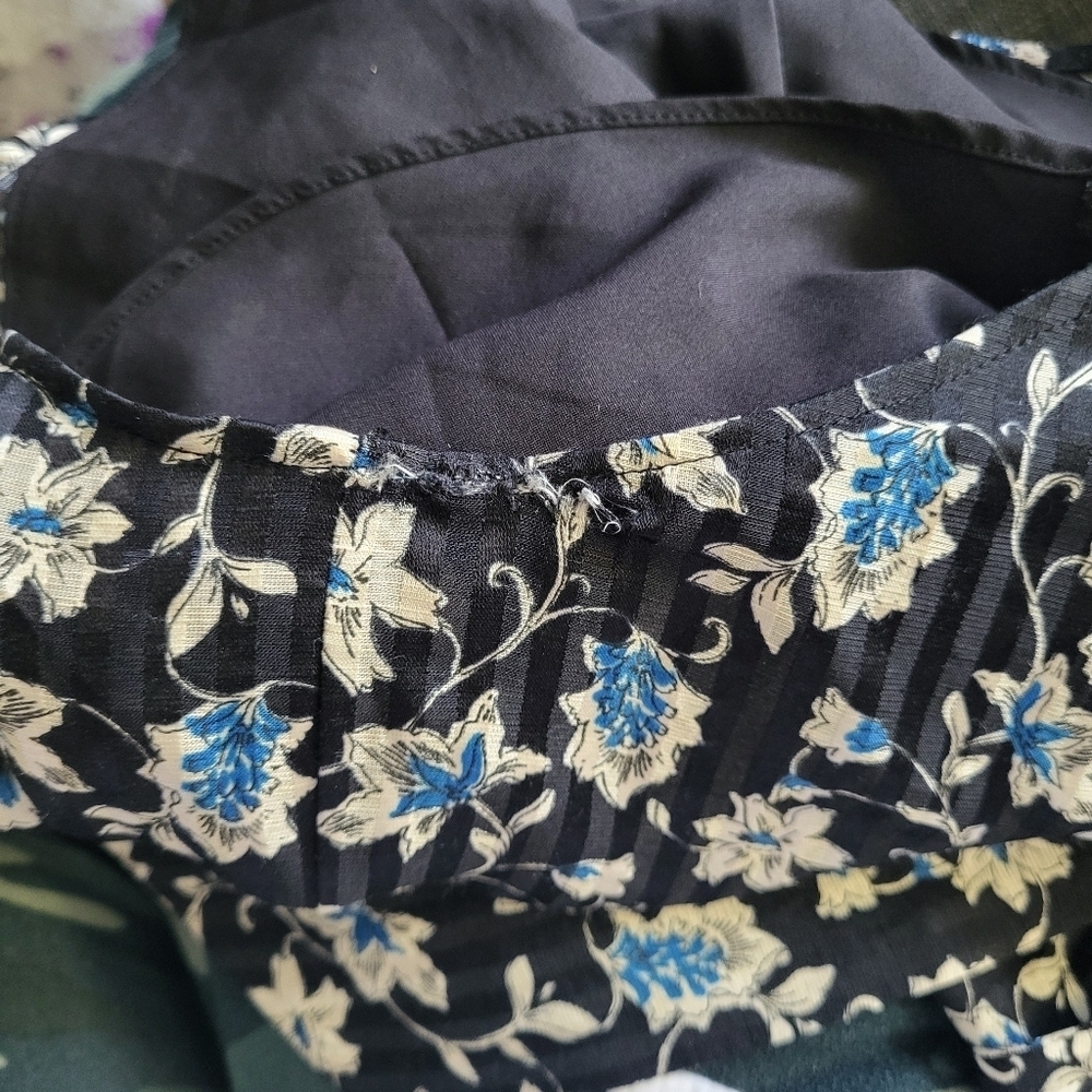 Veronica Beard Samy Silk Blend Button Front Self Tie Shirt Dress Floral … - Picture 14 of 16